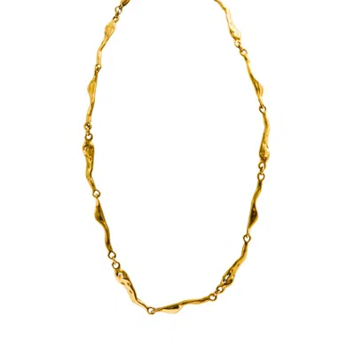 Mulgaro Women's Gold Ocean's Moon Necklace