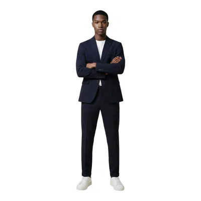 Mulish Blue Cotton Two-piece Men's Suit