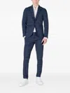 Mulish Check-pattern Suit In Blue