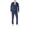Mulish Check-pattern Suit In Blue