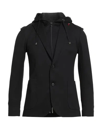 Mulish Man Blazer Black Size 46 Polyester, Cotton, Elastane