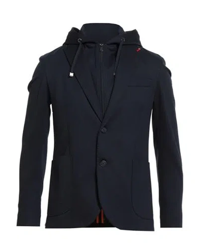 Mulish Man Blazer Navy Size 38 Polyester, Cotton, Elastane In Blue