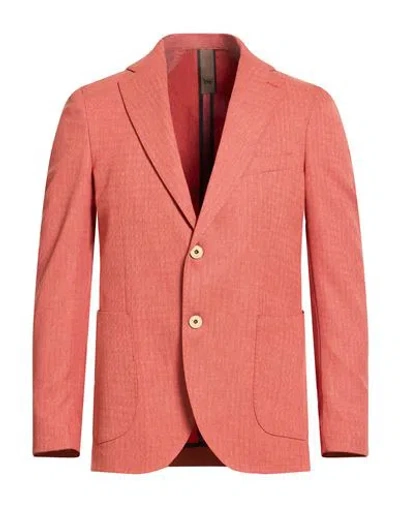 Mulish Man Blazer Rust Size 40 Polyester In Red