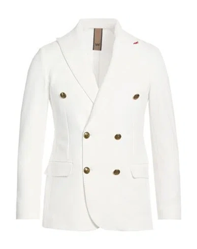 Mulish Man Blazer White Size 36 Polyester, Elastane