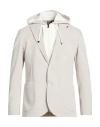 Mulish Man Jacket Light Grey Size 40 Cotton, Polyamide, Elastane In Neutral