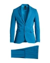 Mulish Man Suit Azure Size 36 Polyester, Viscose, Elastane In Red