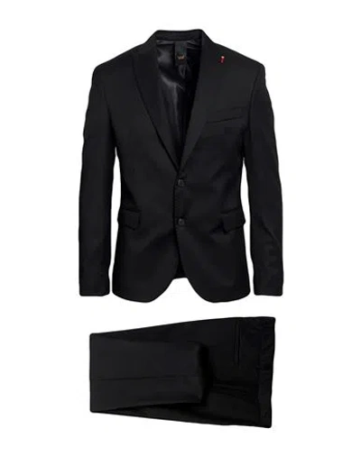 Mulish Man Suit Black Size 42 Polyester, Viscose, Elastane