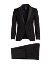 Mulish Man Suit Black Size 44 Polyester, Viscose, Elastane In Black