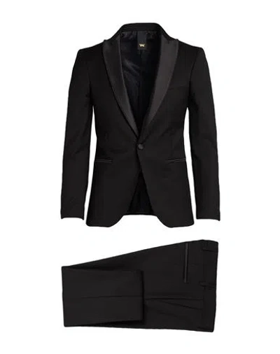 Mulish Man Suit Black Size 44 Polyester, Viscose, Elastane