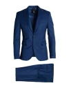 Mulish Man Suit Blue Size 38 Polyester, Viscose, Elastane In Blue