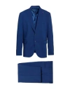 Mulish Man Suit Blue Size 50 Polyester, Viscose, Elastane In Blue