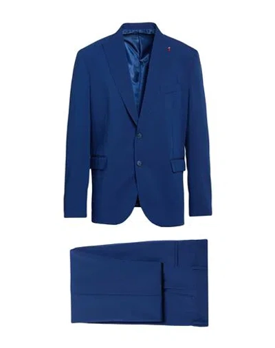 Mulish Man Suit Blue Size 50 Polyester, Viscose, Elastane