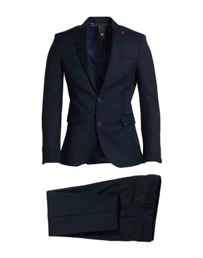 Mulish Man Suit Midnight Blue Size 50 Polyester, Viscose, Elastane