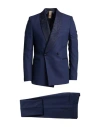 Mulish Man Suit Navy Size 40 Polyester, Viscose, Elastane In Blue