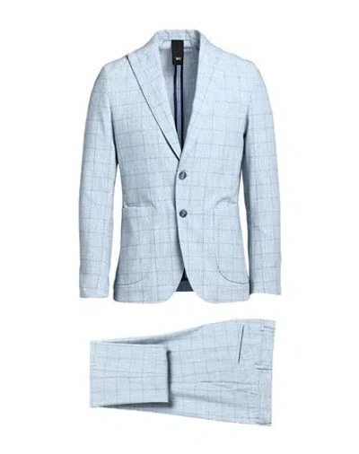 Mulish Man Suit Sky Blue Size 48 Polyester, Viscose, Elastane