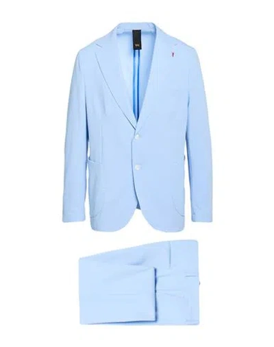 Mulish Man Suit Sky Blue Size 48 Polyester, Viscose, Elastane