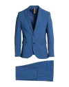 Mulish Man Suit Slate Blue Size 40 Polyester, Viscose, Elastane