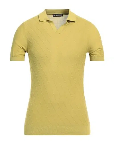 Mulish Man Sweater Acid Green Size M Cotton In Yellow