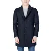 Mulish Polyester Men's Coat In Blue
