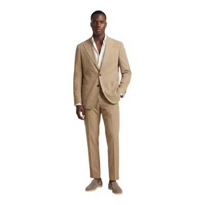 Mulish Polyester Two-piece Men's Suit In Nude