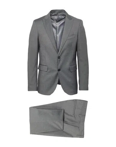 Mulish Premium Man Suit Grey Size 50 Polyester, Viscose, Elastane In Gray