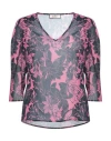 Mulish Woman Blouse Mauve Size 14 Polyester In Purple