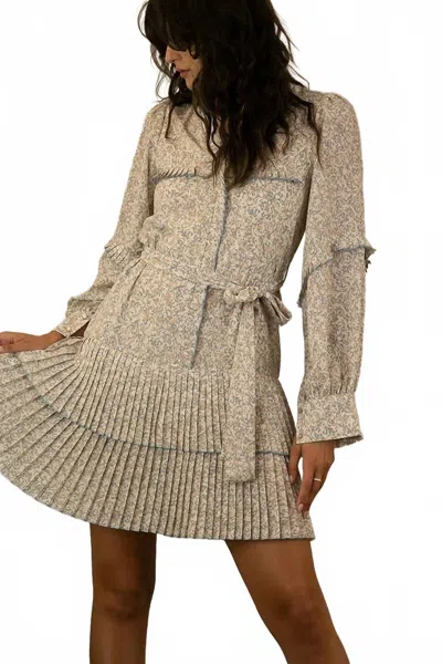 Mulla Eloise Mini Dress In Beige In Neutral