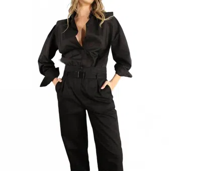 Mulla Shoulder Line Fold Shirts In Black