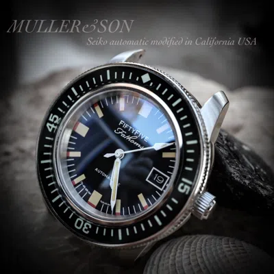 Pre-owned Müller&son Watch "barakuda" Awesomemod Made From Seiko Snzh Fifty Five Fathoms