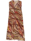Muller Of Yoshiokubo Abstract-pattern Dress In Red