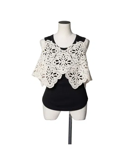 Muller Of Yoshiokubo Arabesque Crochet-lace Tank Top In Multi