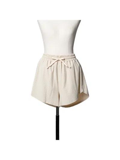 Muller Of Yoshiokubo Bumpy Drawstring Mini Shorts In Nude
