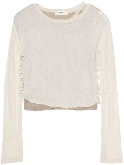 Muller Of Yoshiokubo Double-layered Top In Neutrals