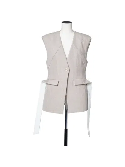 Muller Of Yoshiokubo Form Waistcoat In Gray