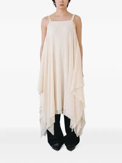 Muller Of Yoshiokubo Frost Layer Midi Dress In Neutral