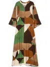 Muller Of Yoshiokubo Midikleid Mit Geometrischem Print