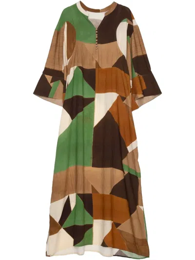 Muller Of Yoshiokubo Midikleid Mit Geometrischem Print