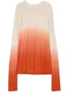 Muller Of Yoshiokubo Gradient T-shirt In Orange