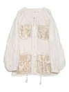 Muller Of Yoshiokubo Grass Textured Jacket In White