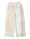 Muller Of Yoshiokubo Grass Textured-panel Trousers In Neutral