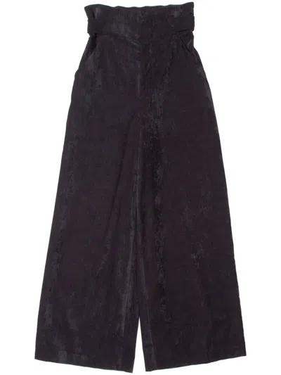 Muller Of Yoshiokubo High-waisted Trousers In Black