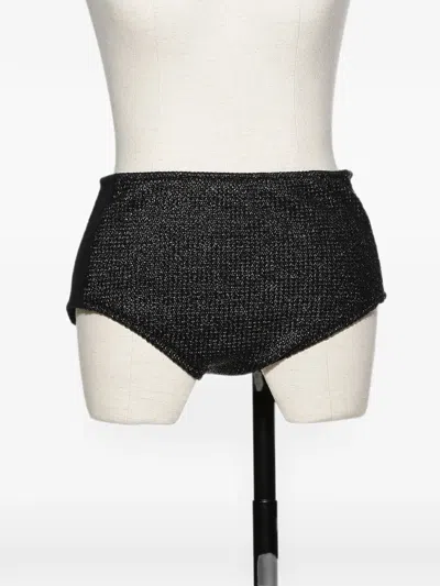 Muller Of Yoshiokubo High-waist Bikini Bottoms In Black