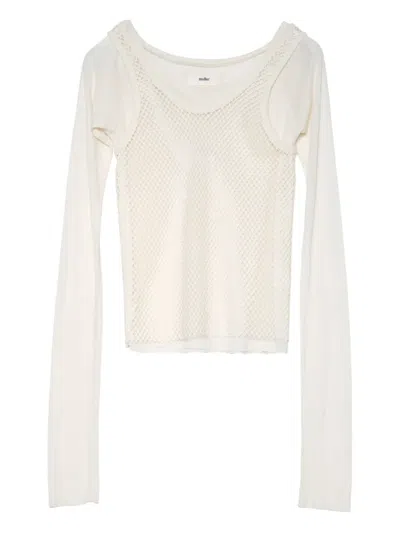 Muller Of Yoshiokubo Layered-design Top In Neutral