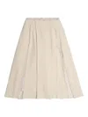 Muller Of Yoshiokubo Layered Midi Skirt In Neutral