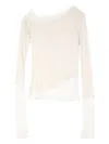 Muller Of Yoshiokubo Off-shoulder Long-sleeve Top In Pink