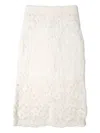 Muller Of Yoshiokubo Open-work Knit Skirt In White