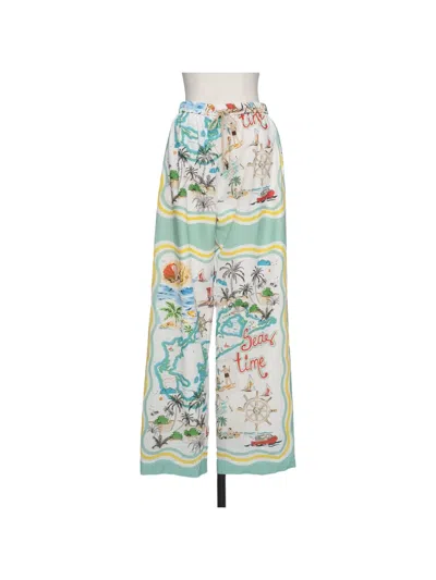 Muller Of Yoshiokubo Palma Graphic-print Palazzo Pants In Multi