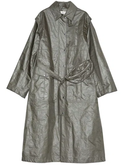 Muller Of Yoshiokubo Patch Pocket Coat In Green