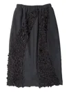 Muller Of Yoshiokubo Petal-embellished Midi Skirt In Multi