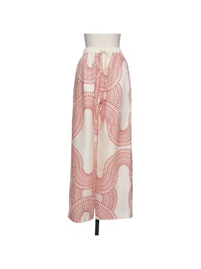 Muller Of Yoshiokubo Radial Printed Palazzo Pants In Multi